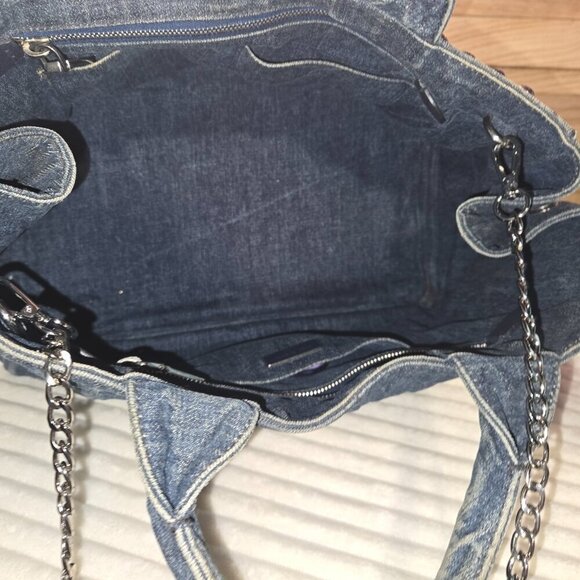 Prada Canapa Denim with Crystal Studs - Picture 6 of 7